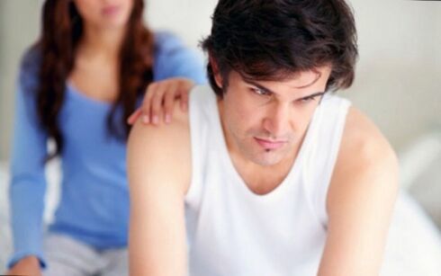 Violatioun vun der erektiler Funktioun an engem Mann mat Prostatitis